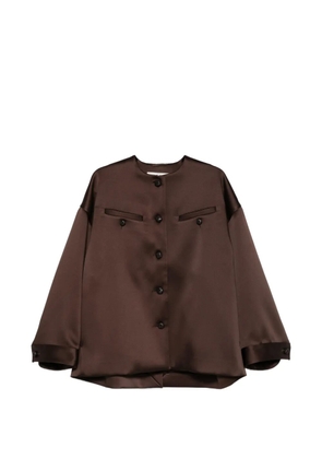 Róhe chest-pocket button jacket - Brown