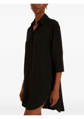 Lenny Niemeyer button-front mini shirt dress - Black