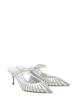 Jimmy Choo Bing embellished pumps - Silver