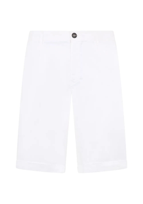 Moorer button-fastening chino shorts - White