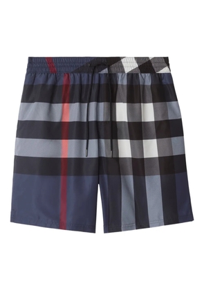Burberry checked swim shorts - Grey