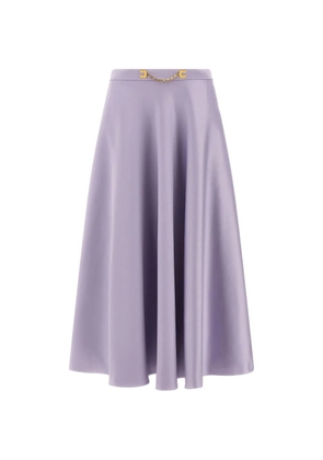 Elisabetta Franchi Duchesse A-line midi skirt - Purple