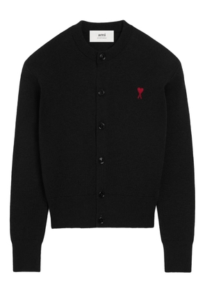 AMI Paris Ami De Coeur wool cardigan - Black