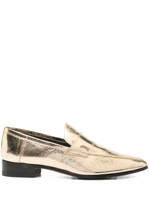 Paris Texas leather loafers - Gold