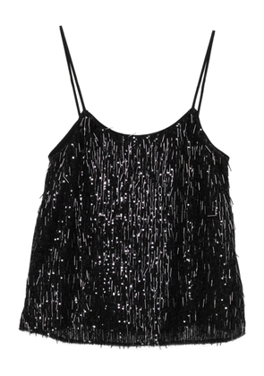TWINSET sequin fringe top - Black