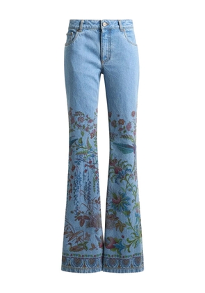 ETRO printed flare jeans - Blue