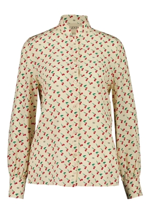 Valentino Garavani Cherryfic-print shirt - Neutrals