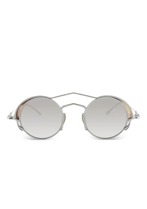 Rigards titanium round-frame sunglasses - Silver