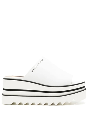 Stella McCartney platform-sole slip-on sandals - White