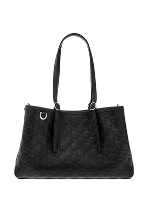 Gucci medium GG leather shoulder bag - Black