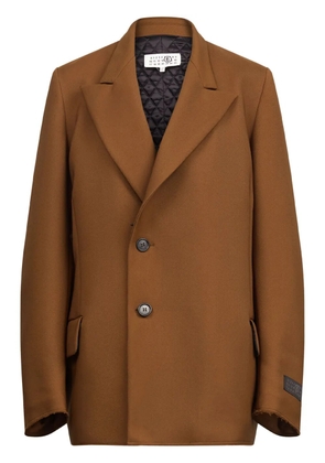 MM6 Maison Margiela single-breasted over-sized blazer - Brown