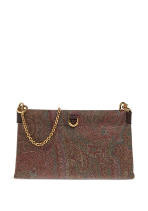 ETRO mini Talk paisley clutch bag - Brown