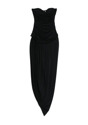 Magda Butrym strapless draped dress - Black