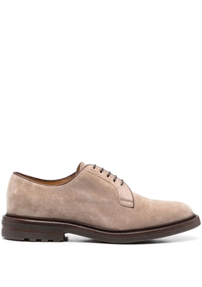 Brunello Cucinelli suede Derby shoes - Neutrals