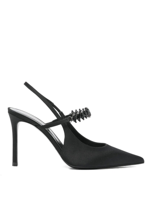 Emporio Armani heeled embellished pumps - Black