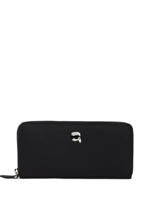 Karl Lagerfeld Ikon pin zip wallet - Black