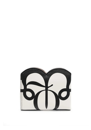 Alexander McQueen Seal logo-print bi-fold wallet - Neutrals