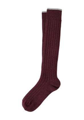 Brunello Cucinelli cashmere socks - Red
