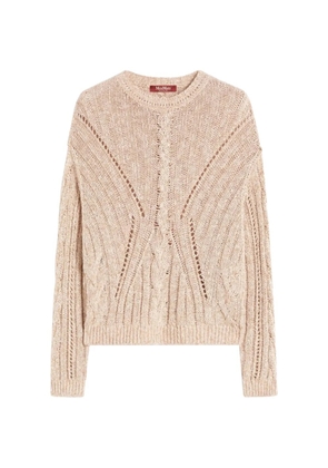Max Mara knitted top natural - Neutrals