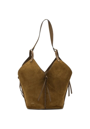 ISABEL MARANT braided-detail shoulder bag - Brown