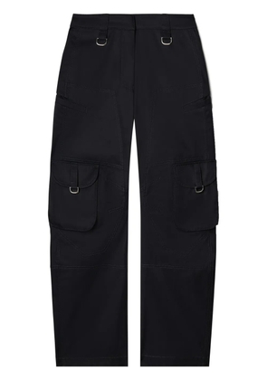 Off-White straight-leg cotton cargo trousers - Black