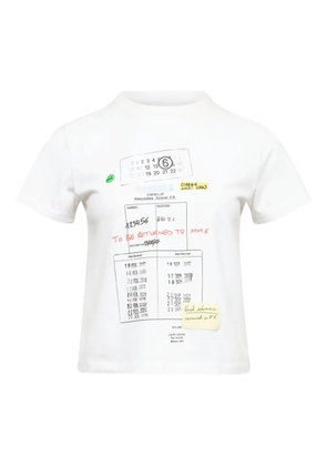 MM6 Maison Margiela crew-neck graphic T-shirt - White