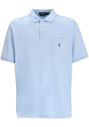 Polo Ralph Lauren logo-embroidered cotton polo shirt - Blue