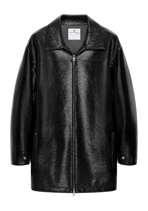 Courrèges oversized vinyl jacket - Black
