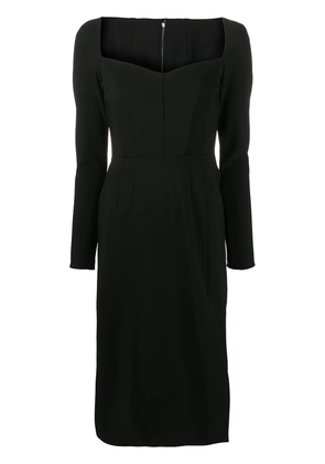 Dolce & Gabbana sweetheart-neck sheath dress - Black
