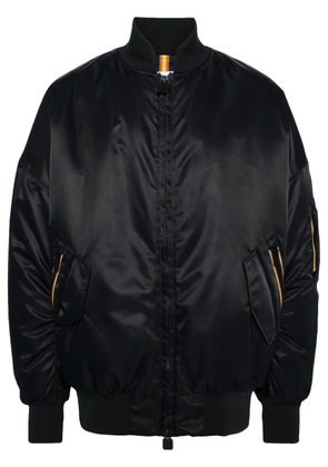 K-Way Londony satin-finish bomber jacket - Black