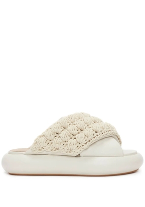 JW Anderson Popcorn Twist platform sandals - White