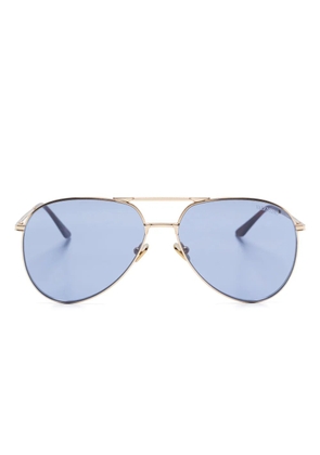 VALENTINO GARAVANI EYEWEAR pilot-frame sunglasses - Gold