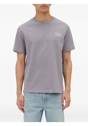 A.P.C. logo-detail short-sleeve T-shirt - Purple