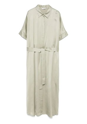 Peserico satin midi dress - Green