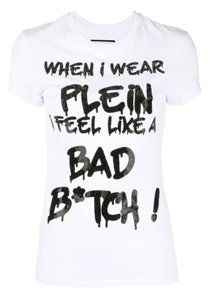 Philipp Plein Sexy Pure rhinestone-embellished T-shirt - White