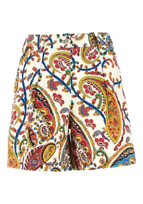 ETRO paisley print shorts - White