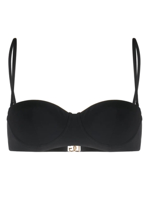 Dolce & Gabbana logo-plaque bikini top - Black