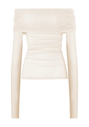 Wolford sheer drape long sleeves top - Neutrals