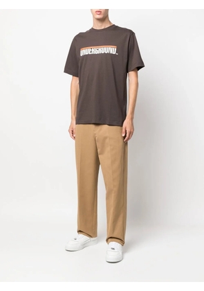 Études Studio logo-print short-sleeved T-shirt - Brown