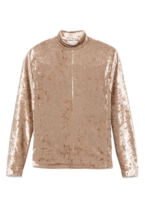 Forte Forte velvet-finish top - Brown