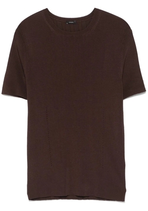 JOSEPH ribbed T-shirt - Brown