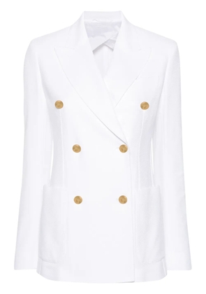 Max Mara peak-lapels double-breasted blazer - White