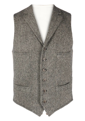 Polo Ralph Lauren herringbone V-neck waistcoat - Black