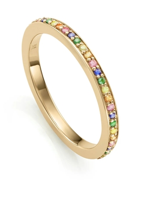 Monica Vinader skinny sapphire eternity ring - Gold