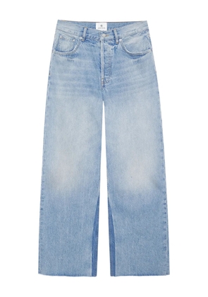 ANINE BING Manon frayed-hem jeans - Blue