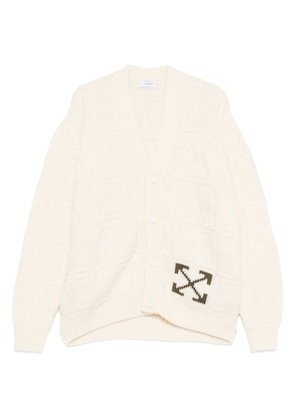 Off-White Arrows-motif cardigan - Neutrals