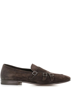 Henderson Baracco suede Monk shoes - Brown