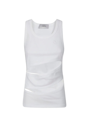 Coperni cut-out spiral top - White