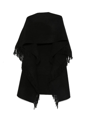 TOTEME fringe-detailing scarf - Black