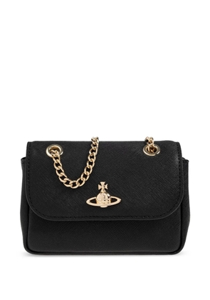 Vivienne Westwood Victoria leather shoulder bag - Black